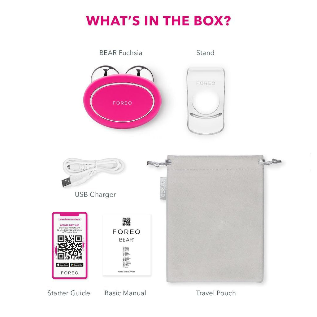 FOREO Age-Defying BEAR Bundle – Microcurrent Facial Device + 2x Conductive Serum