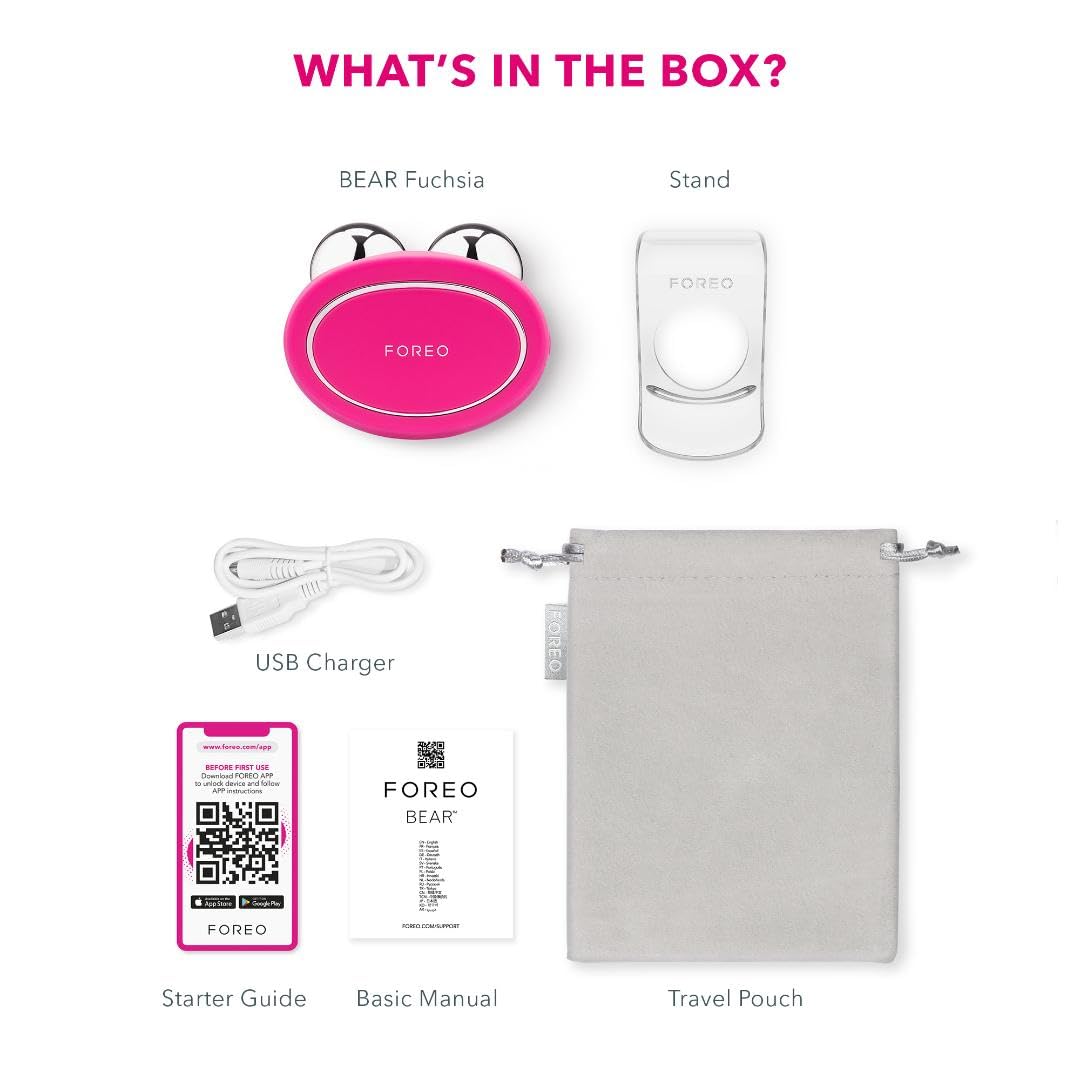 FOREO Age-Defying BEAR Bundle – Microcurrent Facial Device + 2x Conductive Serum