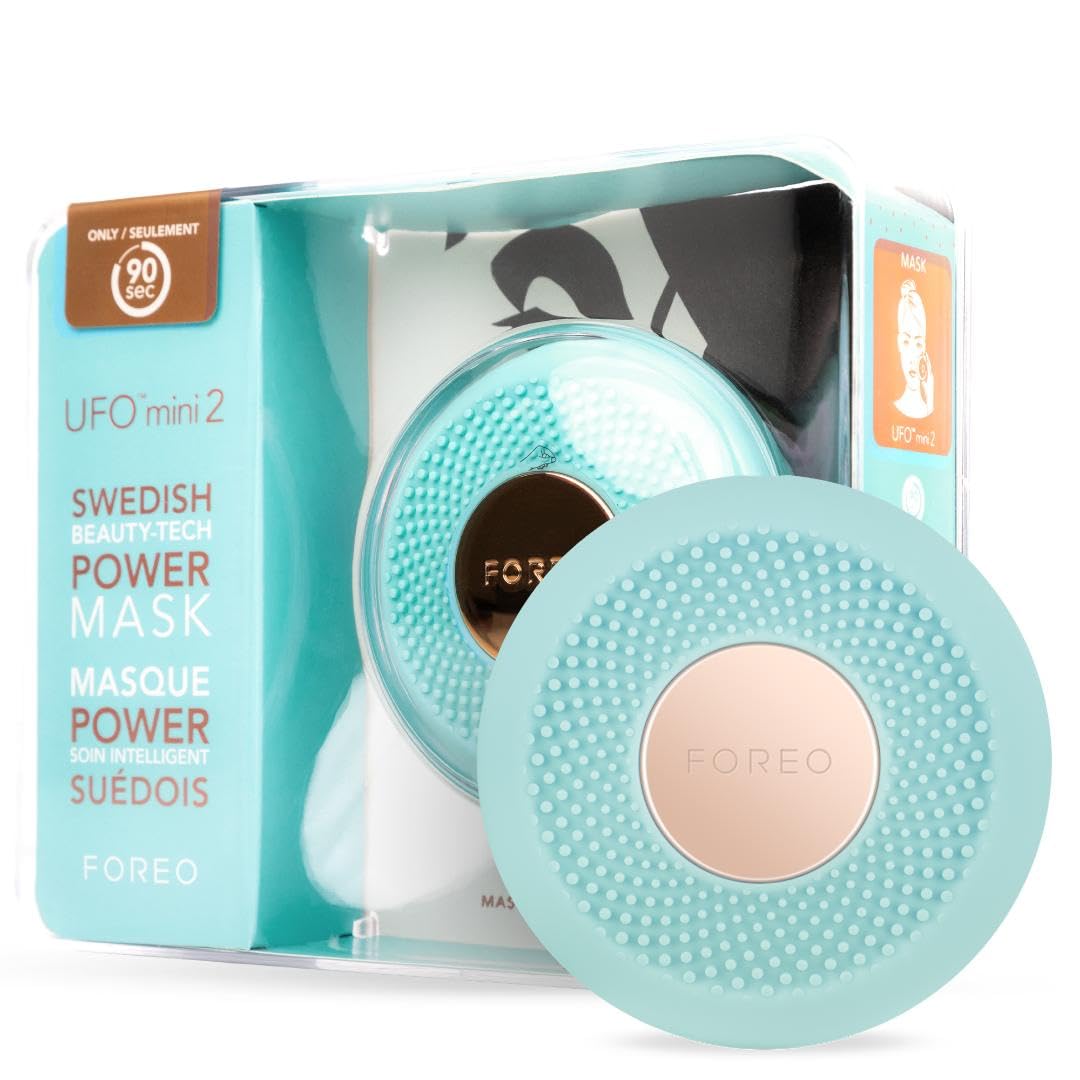 FOREO UFO Mini 2 – Red Light, Warming, Moisturizing Face Mask Treatment for Dark Spots & Acne Scars