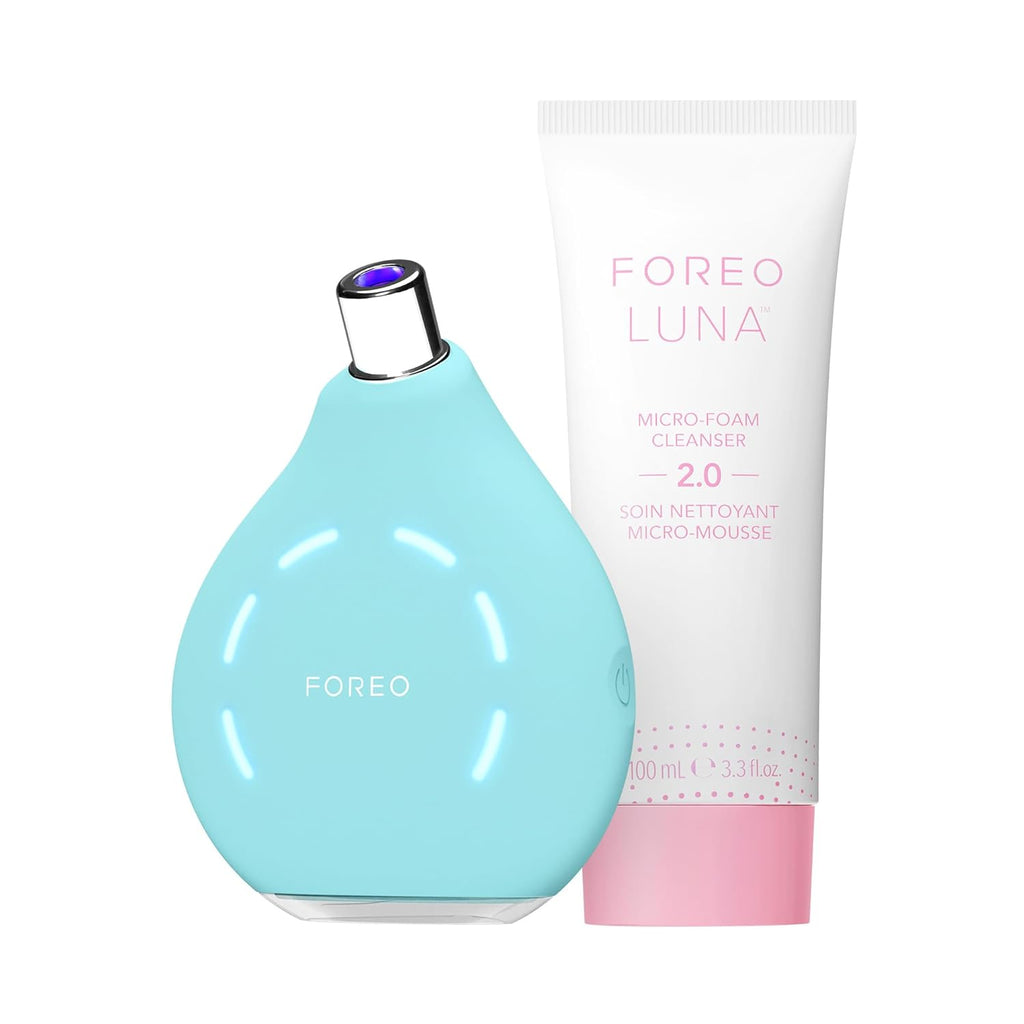 FOREO KIWI Blackhead Remover Bundle – Pore Vacuum & LUNA Micro-Foam Cleanser 2.0 (3.5 oz)