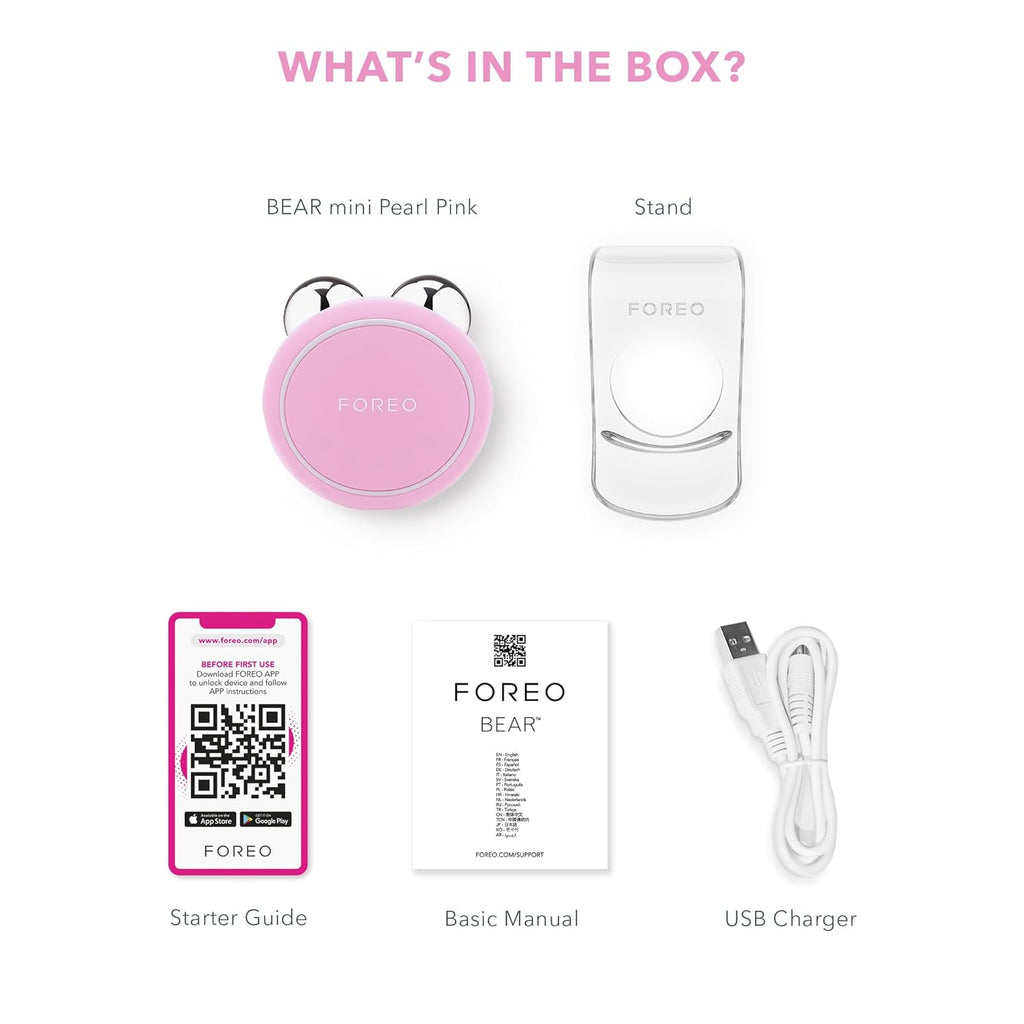 FOREO BEAR Mini – Microcurrent Face Sculpting & Firming Device