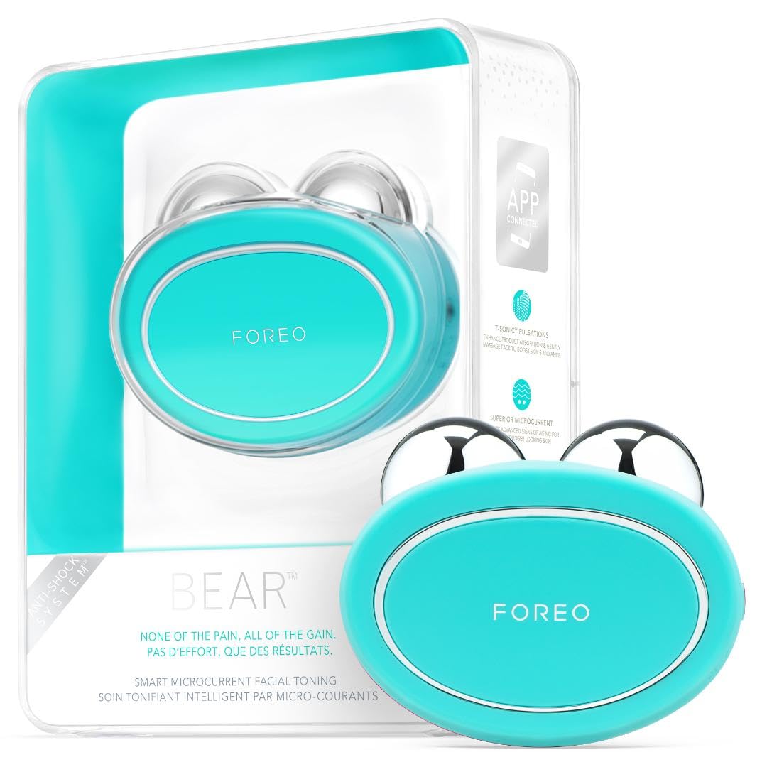FOREO Age-Defying BEAR Bundle – Microcurrent Facial Device + 2x Conductive Serum