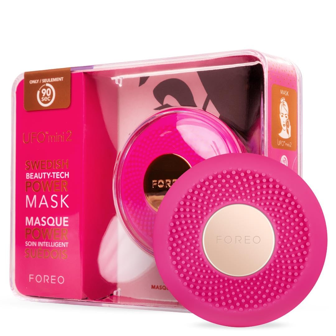 FOREO UFO Mini 2 – Red Light, Warming, Moisturizing Face Mask Treatment for Dark Spots & Acne Scars