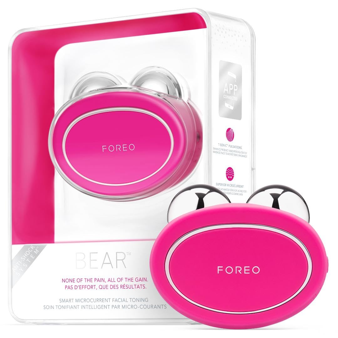 FOREO Age-Defying BEAR Bundle – Microcurrent Facial Device + 2x Conductive Serum