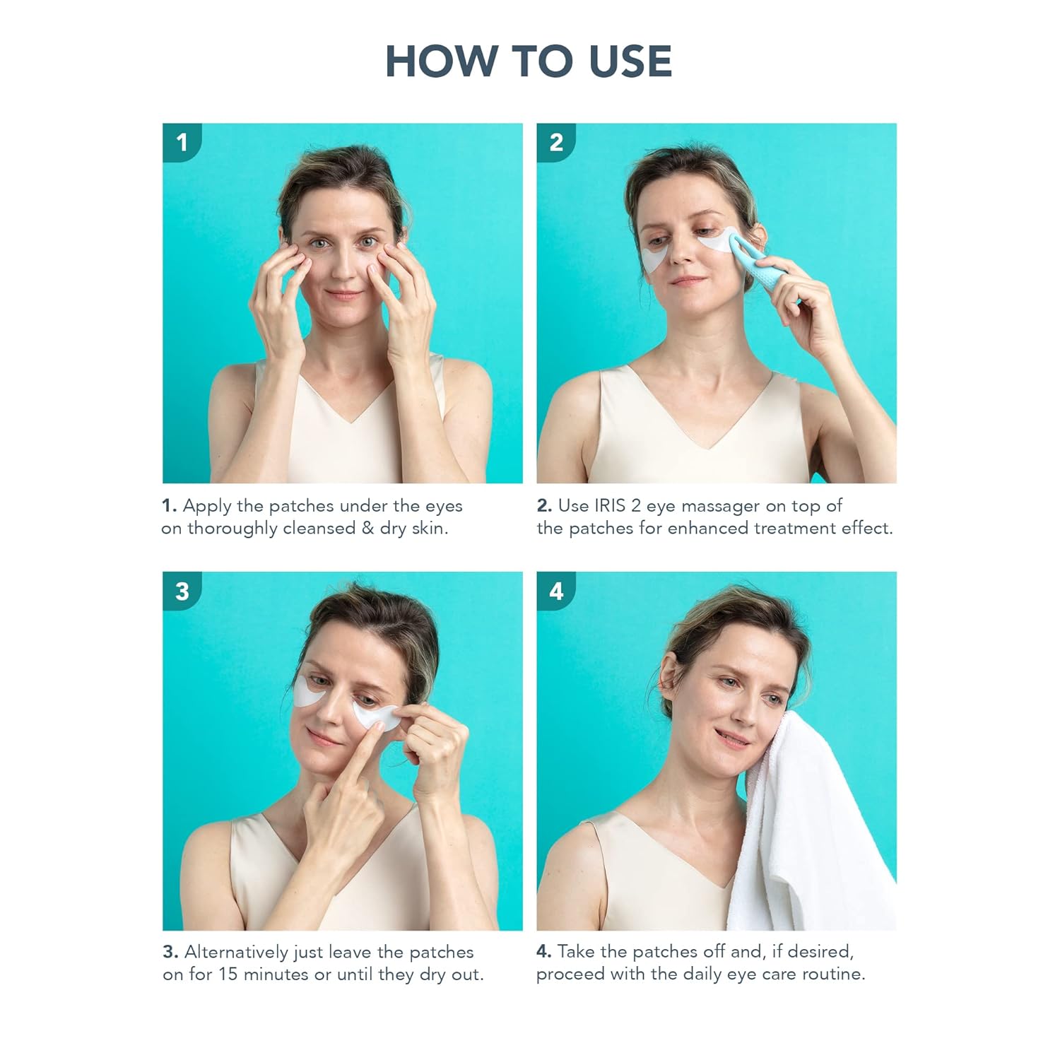 FOREO IRIS – Cooling Hydrogel Eye Patches for Brightening & Depuffing