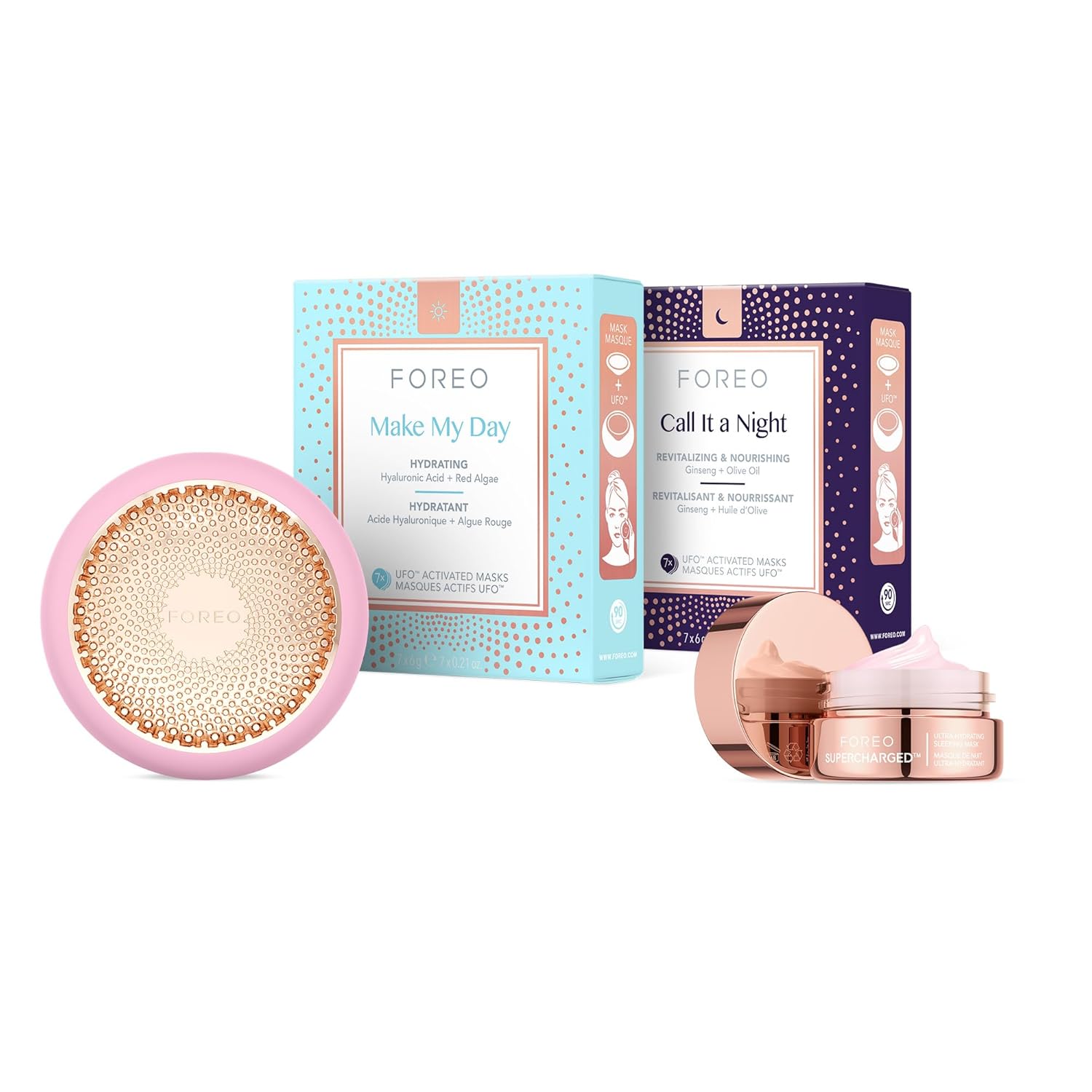 FOREO Hyper Hydra UFO 3 – Complete Facial Spa Kit with Moisturiser Device