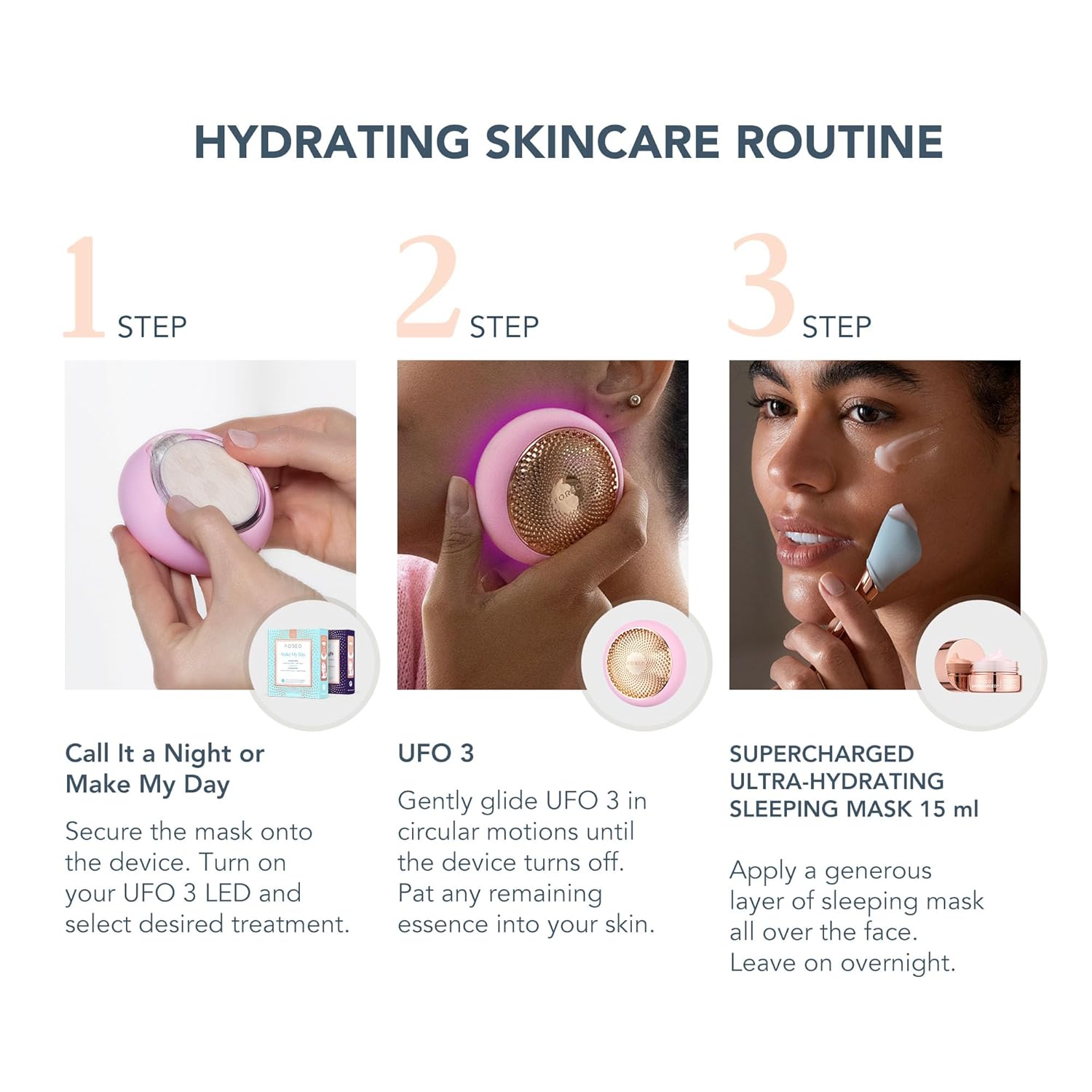 FOREO Hyper Hydra UFO 3 – Complete Facial Spa Kit with Moisturiser Device