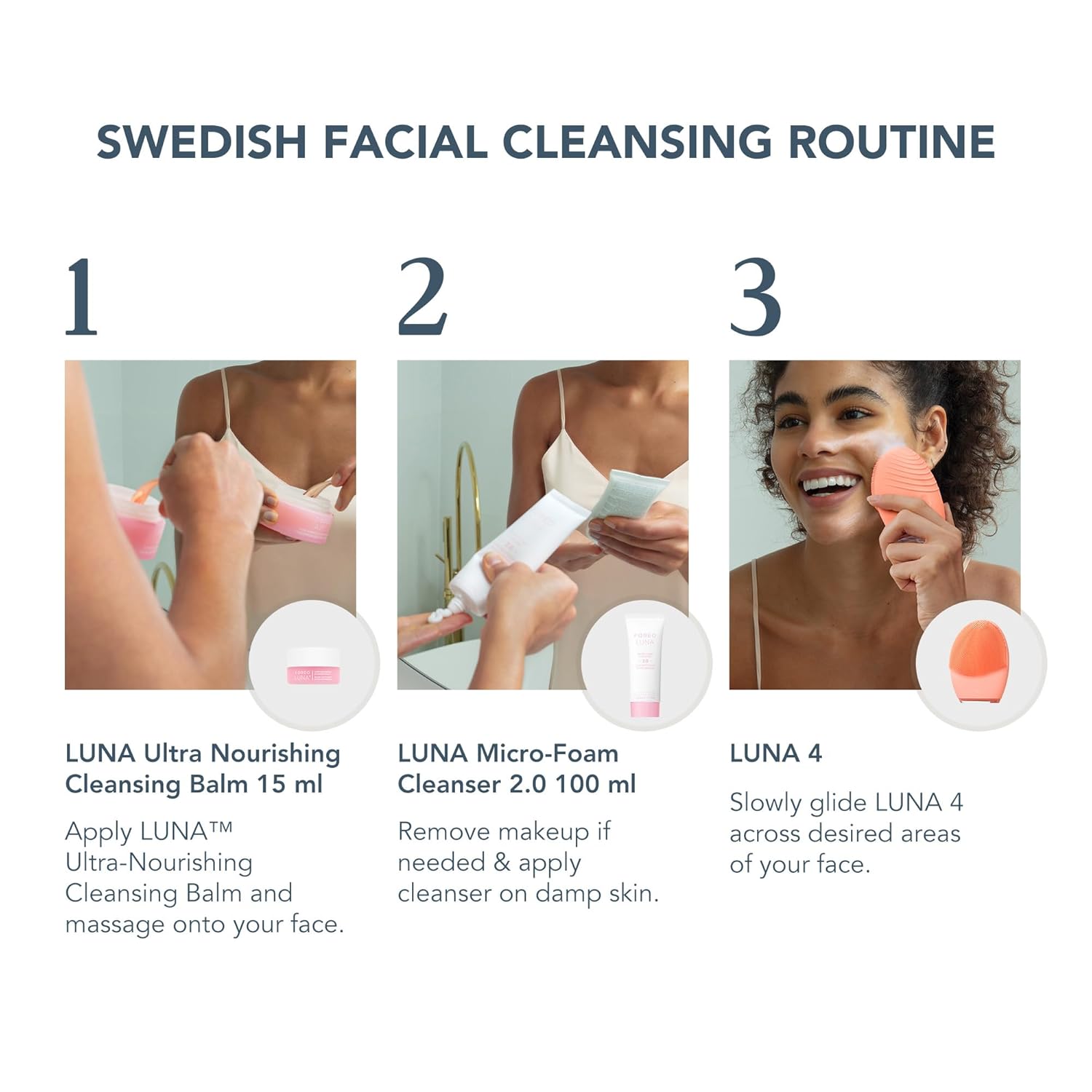 FOREO LUNA 4 – Face Cleansing Brush & Firming Massager
