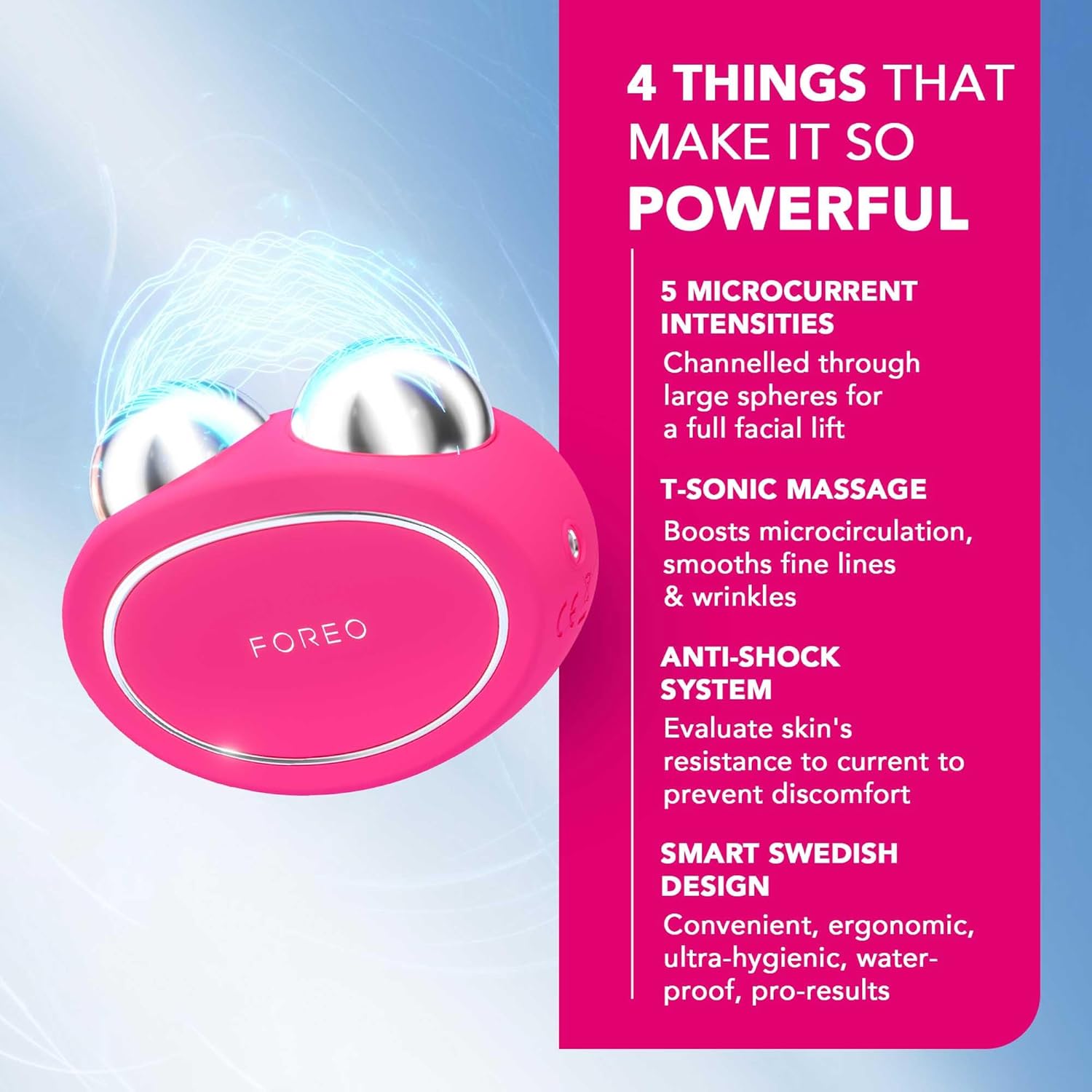 FOREO Age-Defying BEAR Bundle – Microcurrent Facial Device + 2x Conductive Serum