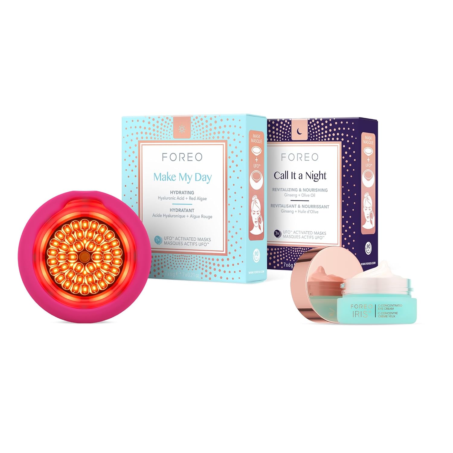 FOREO UFO 3 LED 4-in-1 Skincare Device – Hydration, Red Light, Warming & Massage