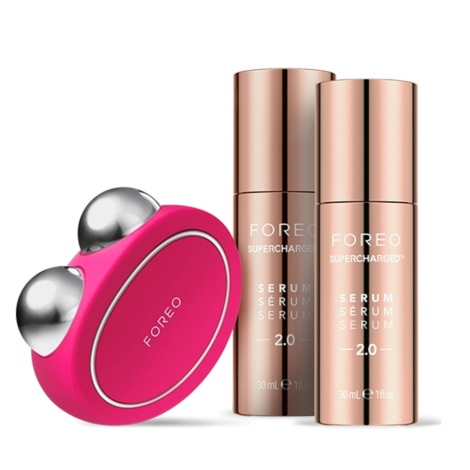 FOREO Age-Defying BEAR Bundle – Microcurrent Facial Device + 2x Conductive Serum