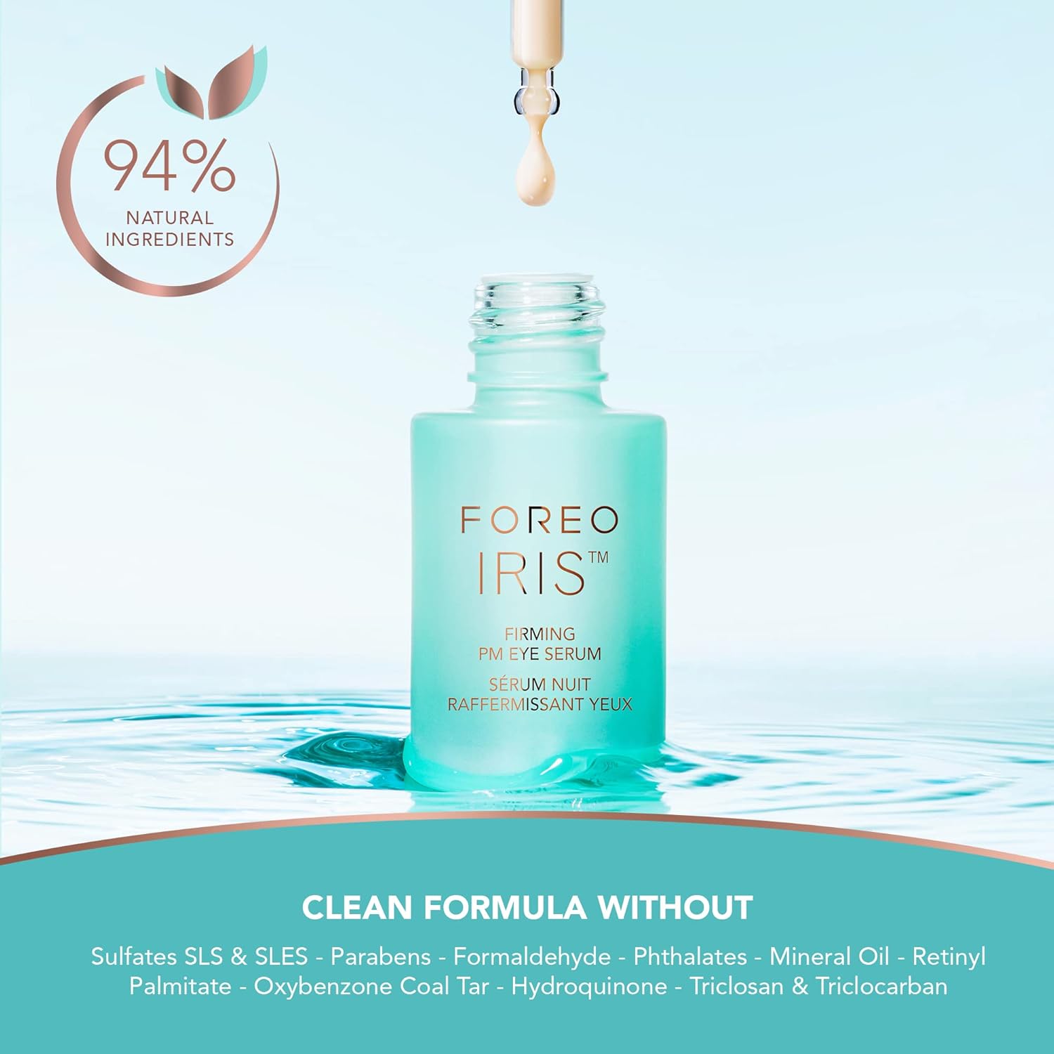 FOREO IRIS PM Eye Serum – Retinol & Vitamin E for Dark Circles, Puffiness & Fine Lines