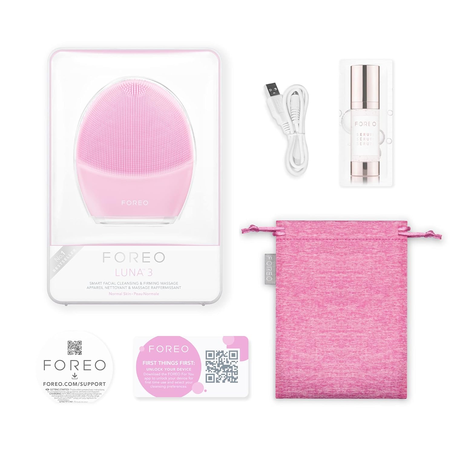 FOREO LUNA 3 – Facial Cleansing Brush for Combination Skin