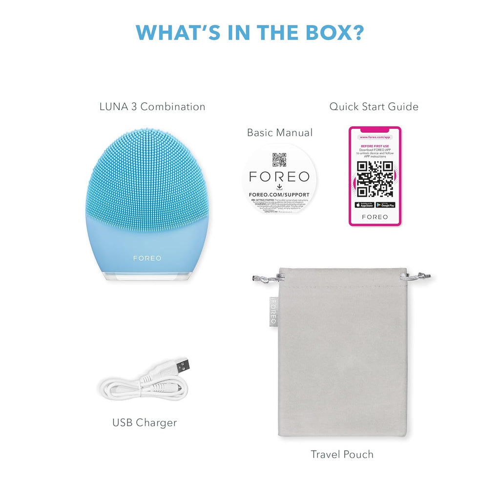 FOREO LUNA 3 – Facial Cleansing Brush for Combination Skin