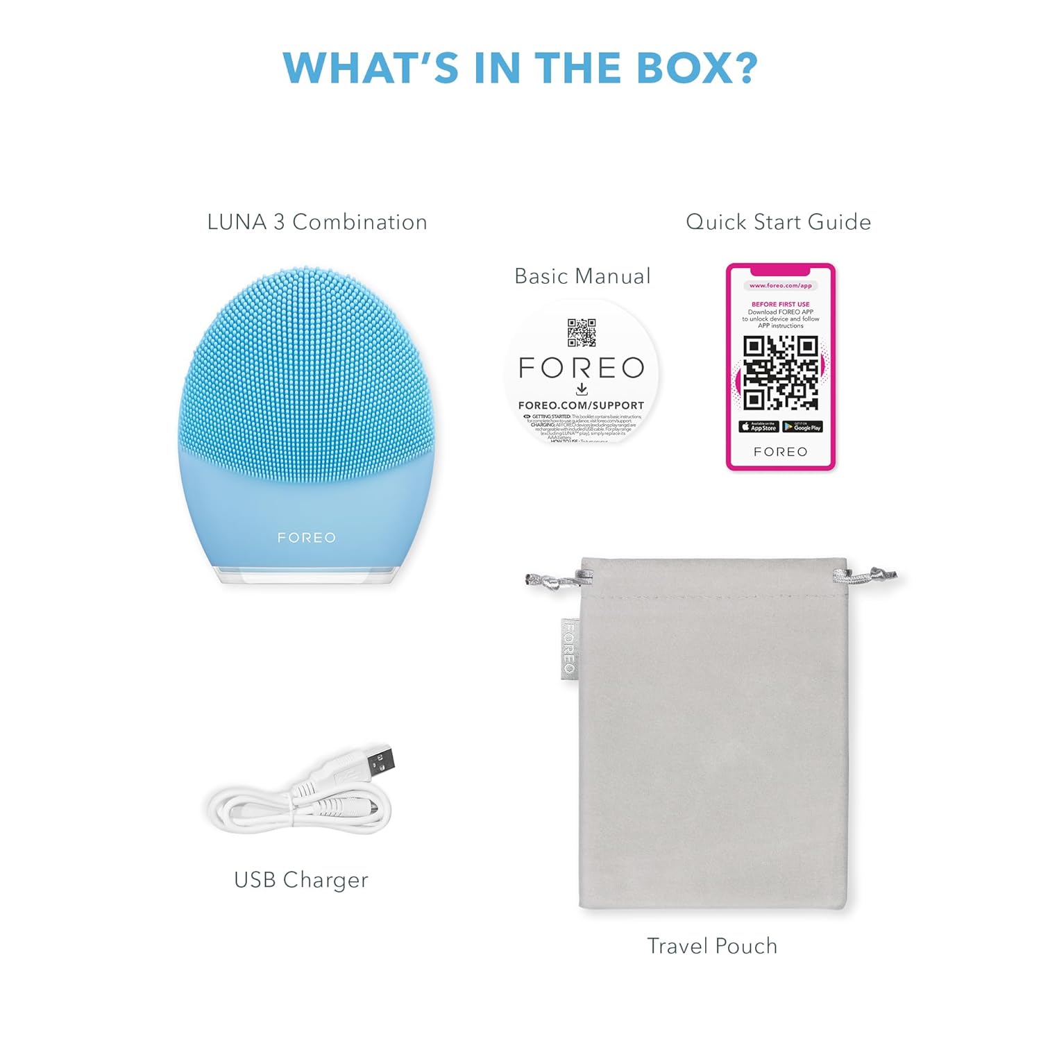 FOREO LUNA 3 – Facial Cleansing Brush for Combination Skin