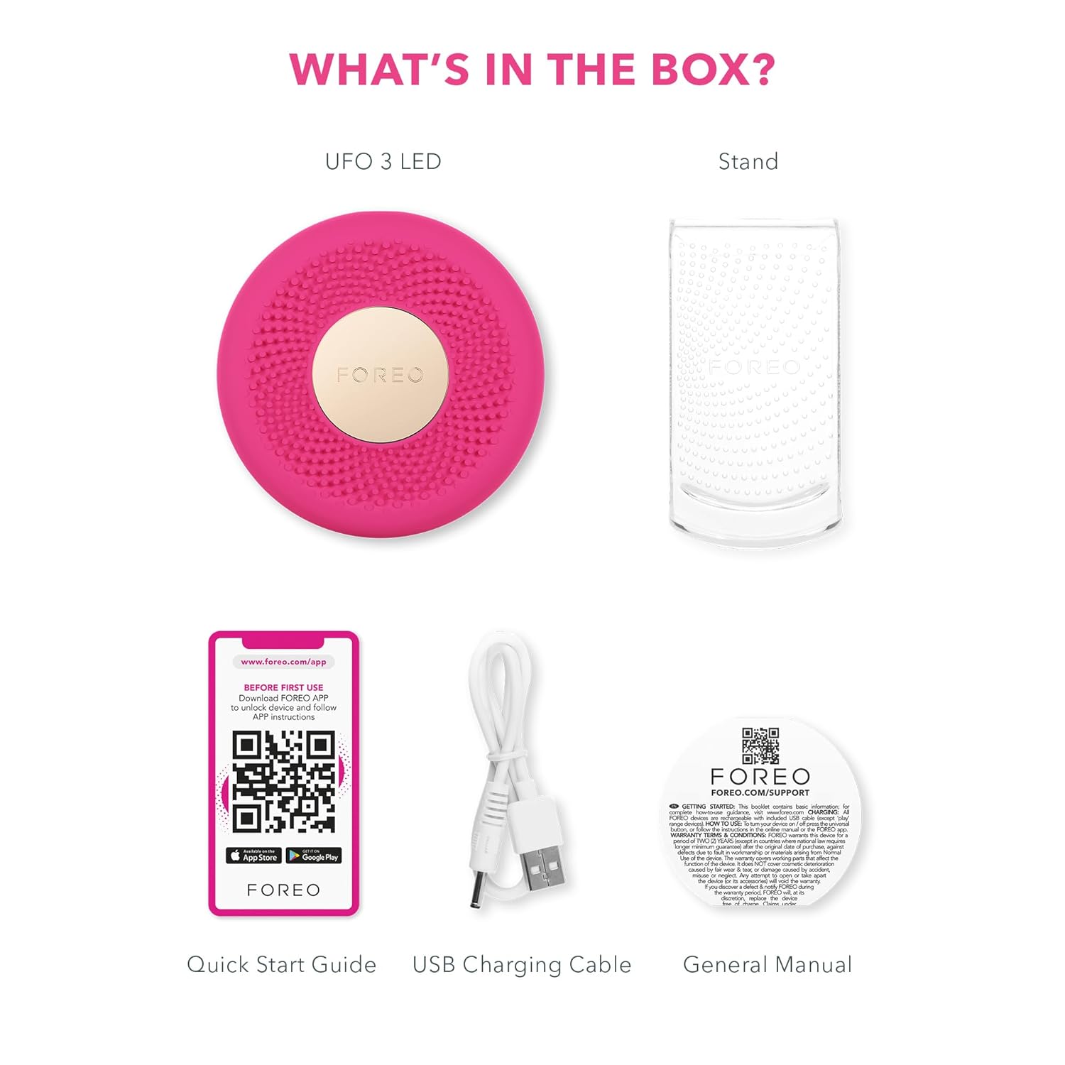 FOREO UFO 3 LED 4-in-1 Skincare Device – Hydration, Red Light, Warming & Massage