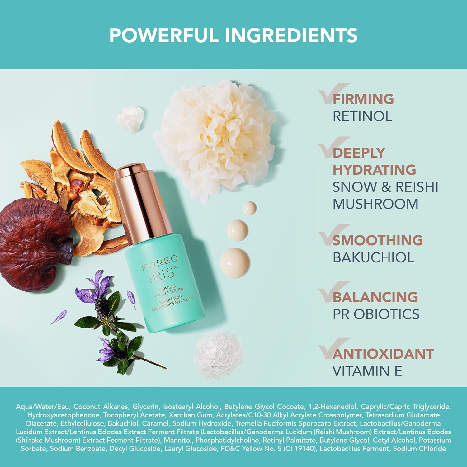 FOREO IRIS PM Eye Serum – Retinol & Vitamin E for Dark Circles, Puffiness & Fine Lines