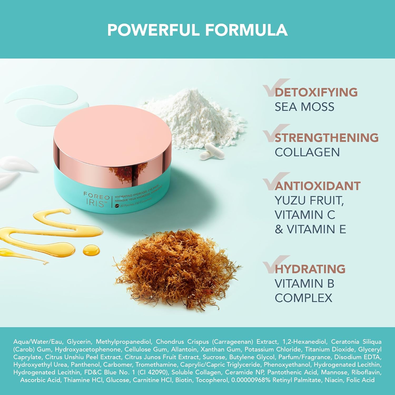 FOREO IRIS – Cooling Hydrogel Eye Patches for Brightening & Depuffing