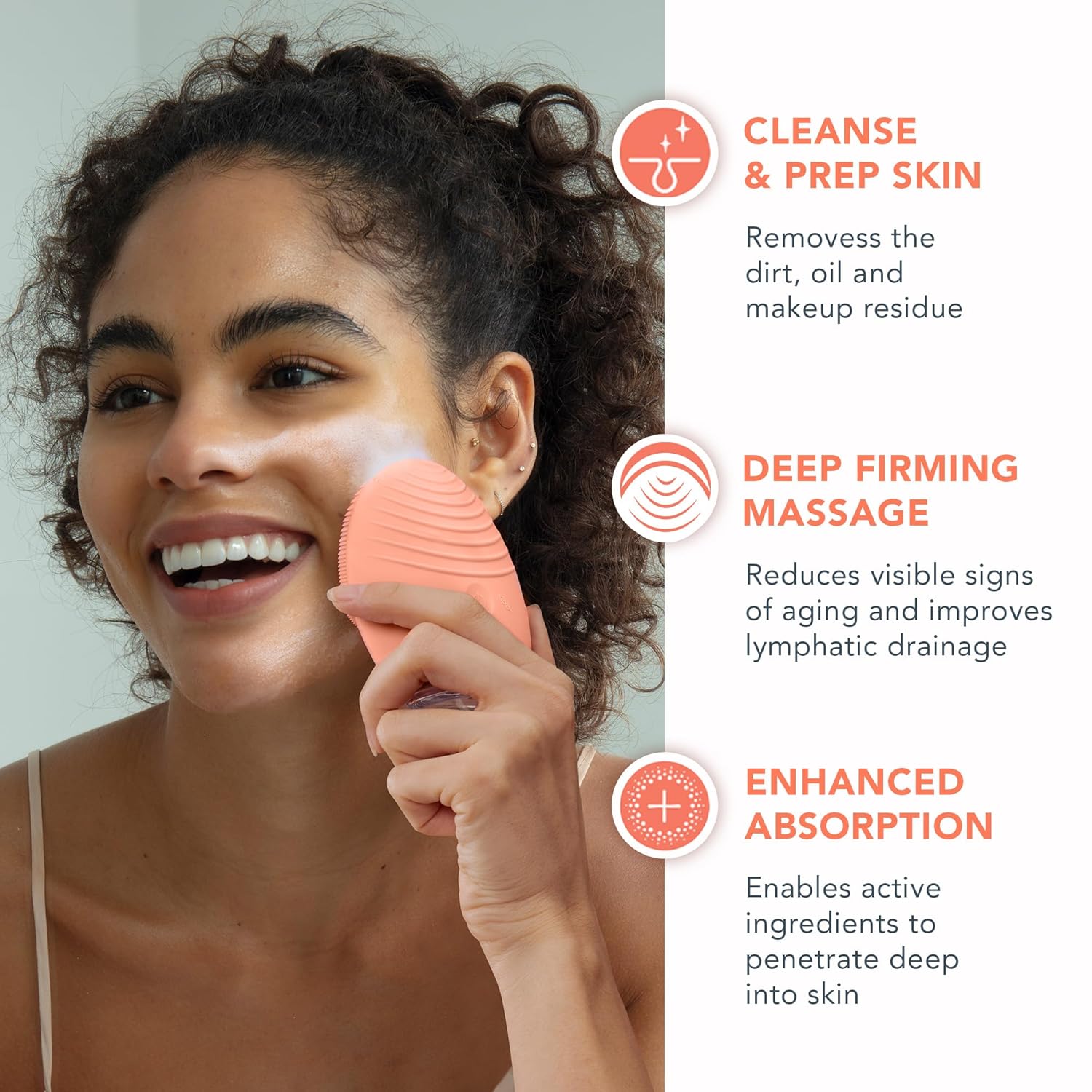 FOREO LUNA 4 – Face Cleansing Brush & Firming Massager