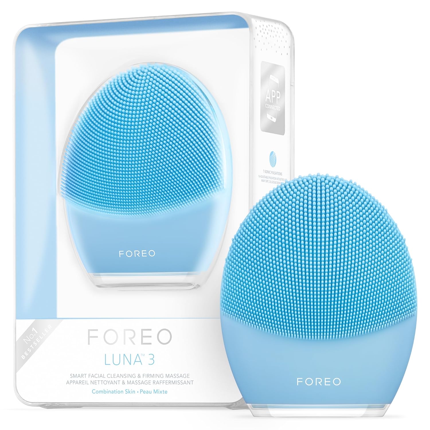 FOREO LUNA 3 – Facial Cleansing Brush for Combination Skin