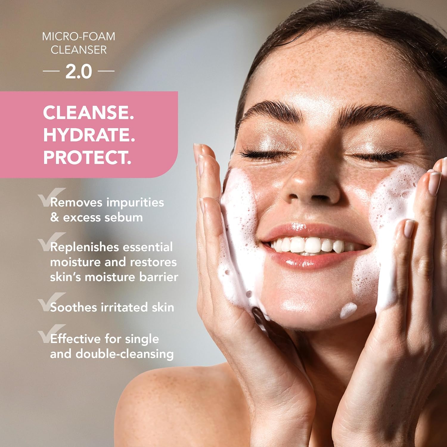 FOREO KIWI Blackhead Remover Bundle – Pore Vacuum & LUNA Micro-Foam Cleanser 2.0 (3.5 oz)